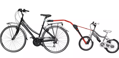 Peruzzo Red Trail Angel Kids Bicycle Tow Bar Tag Along For 10