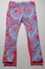 NWOT Girls Size 4 Extremely Me 2 Pair Leggings - Tye Dye Pink