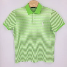 Polo Golf Ralph Lauren XXL 2XL Green Polo Striped Performance Pro Fit Golf