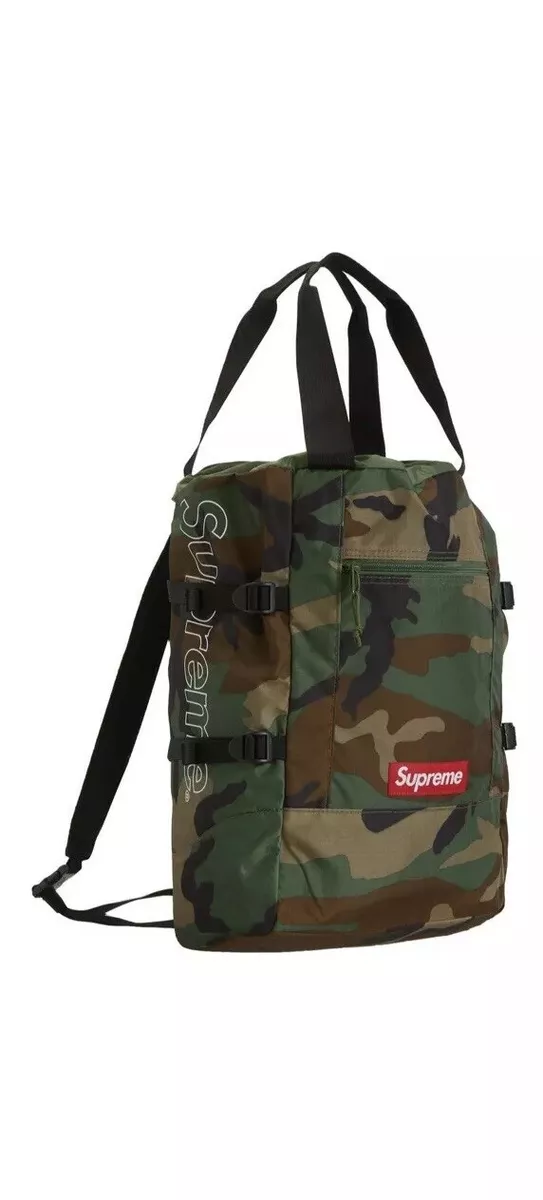 Supreme SS19 Tote Backpack Woodland Camo
