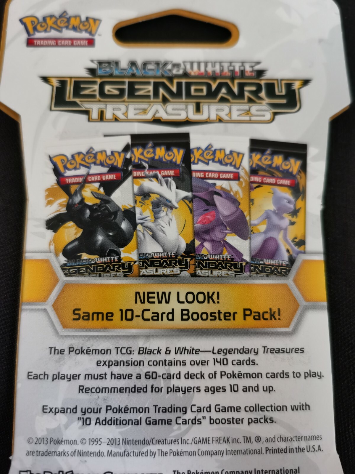 Pokemon Black and White Legendary Treasures Blister Booster Pack Mewtwo