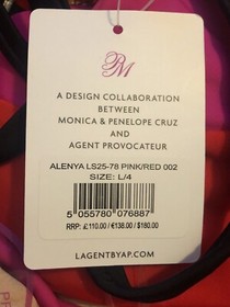 L'Agent by Agent Provocateur Alenya Swimsuit Red/Pink L /UK 12-14/ AP 4/ US 8-10