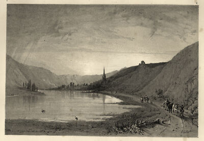 Klotten Original Lithografie Glennie 1849