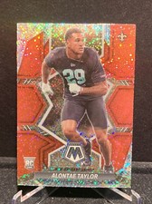 2022 Mosaic Alontae Taylor RC Red Sparkle Prizm SP Saints #391 Redemption Packs