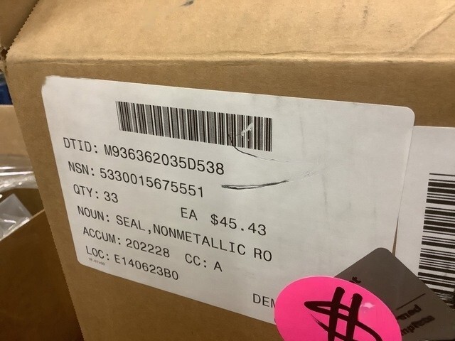 GENUINE JOHN DEERE 624KR WHEEL LOADER ROUND SEAL P/N
