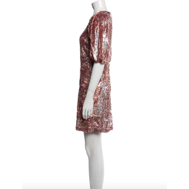 Rotate Birger Christensen Katie Rose Gold Sequin Mini Dress | eBay Rotate Birger Christensen Katie Rose Gold Sequin Mini Dress | eBay