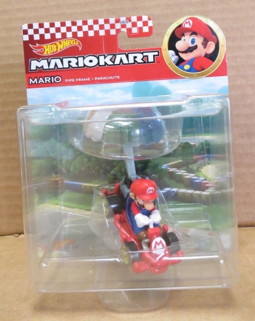 HOT WHEELS Mario Kart Pipe Frame HDB40 – Spielzeugauto Mit Planador-Accessoire, Maßstab 1:64