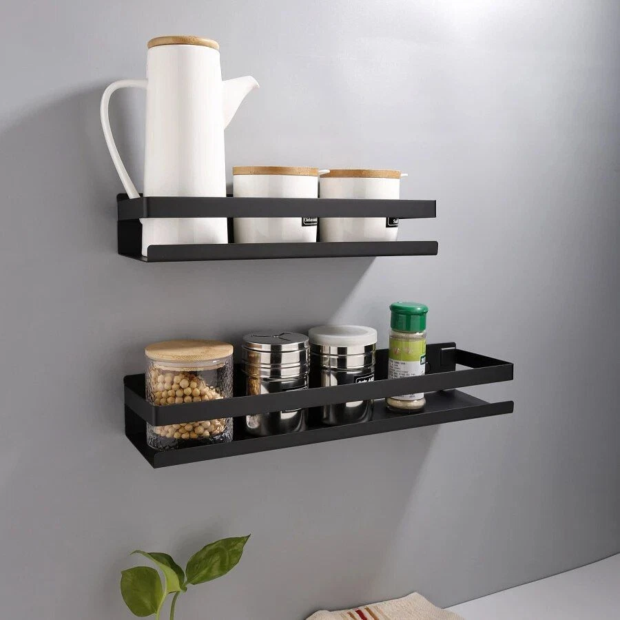 Bathroom Storage Rack Steel Corner Shelves Wall Shelf Shower Toilet  Accessories