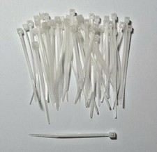 Mini cable Ties - White 50 Pack - 60mm - Easily secure cables - Free P&P