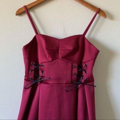 Topshop Lace Up Corset Mini Dress | eBay