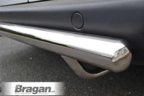 Rear Bumper Bar For Volkswagen Multivan T6 2015 - 2019 Van Stainless Protector - Picture 3 of 6