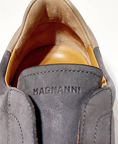 Magnanni Bowen 23957 Slip On Suede Sneakers Gray Loafer Shoes Men's 9.5US 42.5EU - Picture 23 of 24
