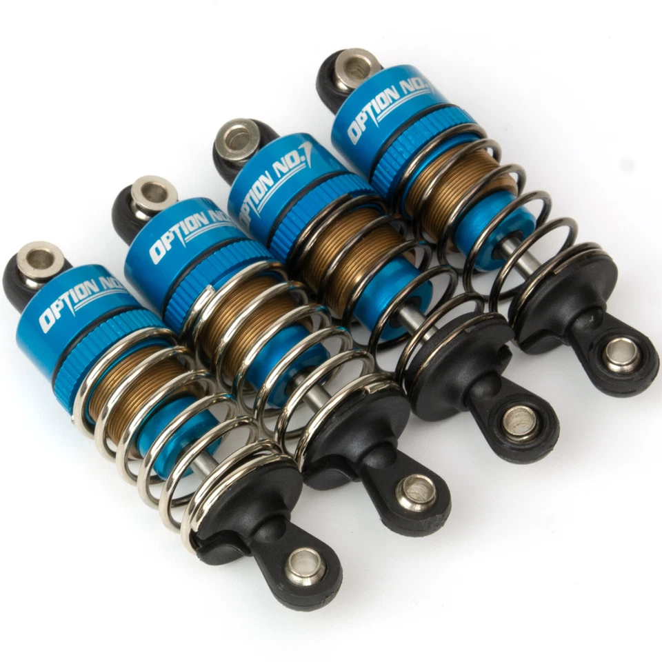 Amortiguador de aceite de aluminio 55 mm amortiguador para coche de carreras Tamiya TT-01 TT-01D TT-02 Foto 4 de 4