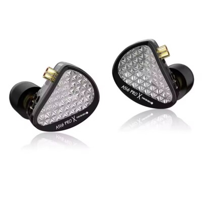 KZ AS16 Pro X In Ear Earphone 8 Balanced Armature Headset Sport Noise Cancelling
