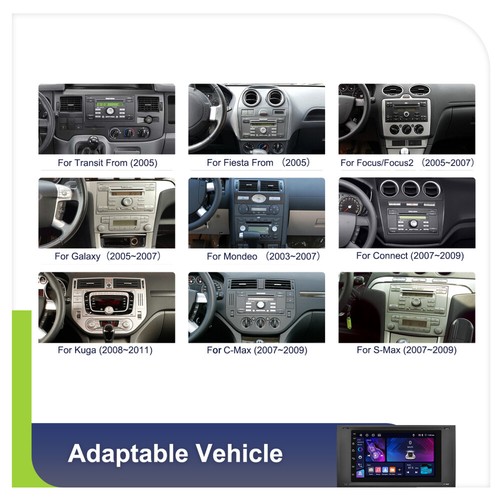 4+64GB Android 15 Carplay Autoradio GPS 7" Für Ford Focus C S Max Transit Fiesta - Bild 2 von 20