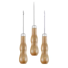 3Pcs Adjustable Wood Tailors Sewing Craft Tools Scratch Awls Punching