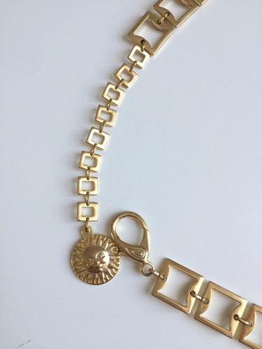 CINTURA GIANNI VERSACE, COLOR ORO, LUNGHEZZA 92 CM, DI METALLO, ORIGINALE - Foto 9 di 20