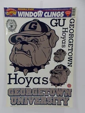 New Vintage WinCraft 1990's NCAA GEORGETOWN HOYAS 12"x17" Window Clings Logo