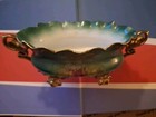 ANTIQUE VTG RARE OLD ROYAL VIENNA GERMANY PORCELAIN FOUR GOLD LEGS FOOTED BOWL — photo 5
