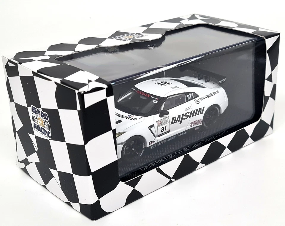 Ebbro 1/43 Nissan GT-R R35 Daishin Super Taikyu #81 2010 Diecast Scale Model Car - Image 2 of 4