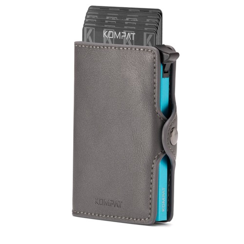 Porta Carte di Credito RFID Portafoglio Uomo Slim Portafoglio Piccolo Sottile - Foto 26 di 83