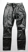 Abercrombie  Fitch Women's Vegan Leather Skinny Pant CD4 Black Size 26/2S NWT
