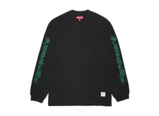 Supreme Old English L/S Top Black
