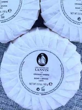 Lanvin Orange Ambre Luxury Soaps Set of 4 Bars. 1 oz or 2 oz