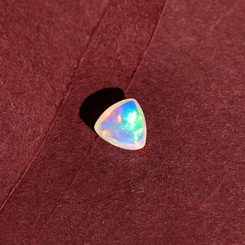 Opal Weißopal Cabochon Großhandel lose Edelstein Regenbogen Feueropal 0,76ct Edelsteine - Bild 5 von 7