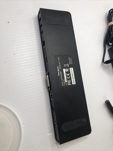 TARGUS DOCKING STATION ACP70USZ HDMI DVI ETHERNET WITH AC ADAPTER USB 3.0 CABLE - Picture 8 of 8