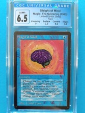 BETA 💧🧠 Sleight of Mind 🧠💧 Vintage 1993 MTG | Ex/NM+ CGC 6.5