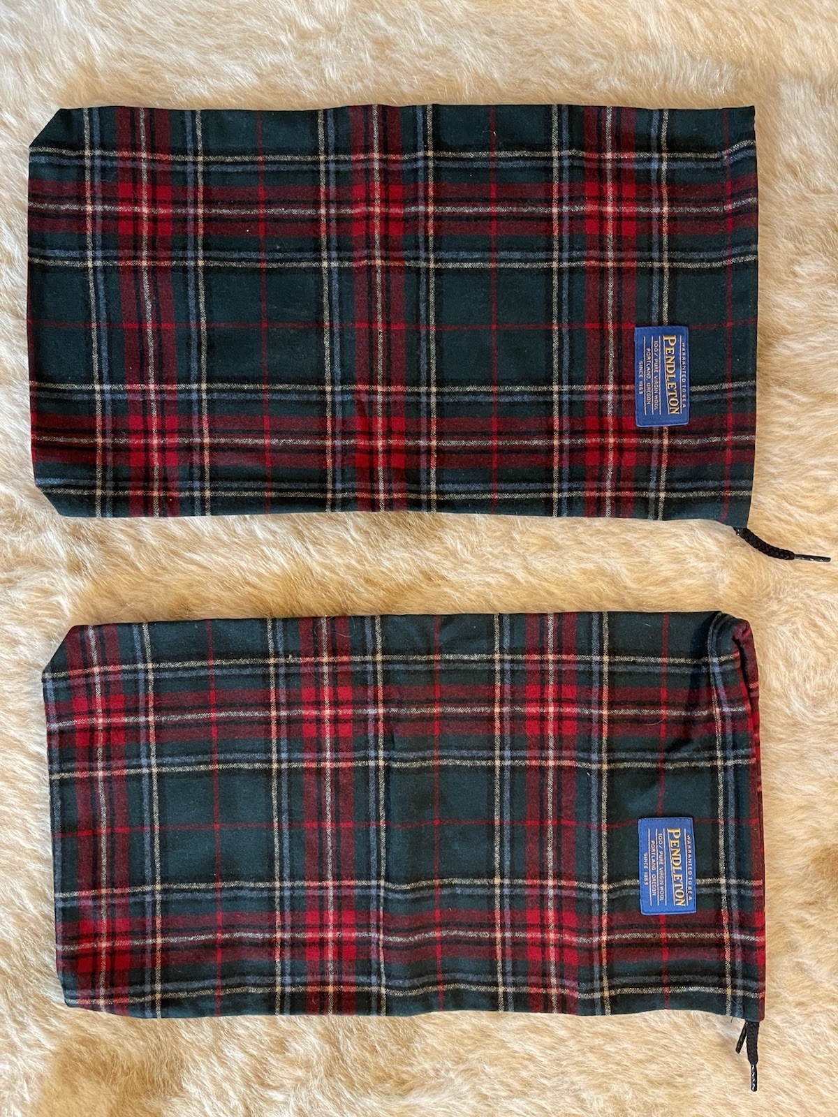 PENDLETON Plaid Drawstring Bag - Gift or Storage … - image 1