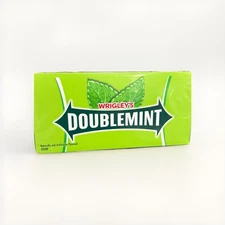 WRIGLEY'S DOUBLEMINT Chewing Gum, 15 pieces (10 packs)