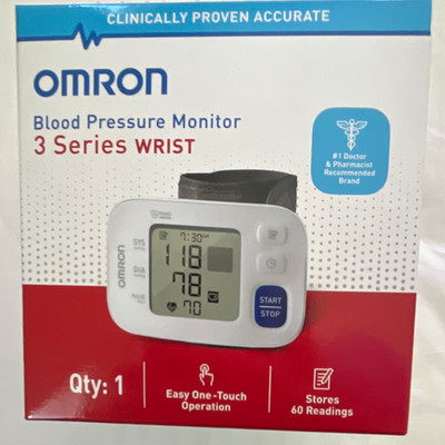 Omron 3 Series BP6100 Wrist-Type Digital Blood Pressure Monitor Automatic Adult