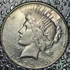 1923D Silver Peace Dollar Uncertified About Uncirculated  Condition