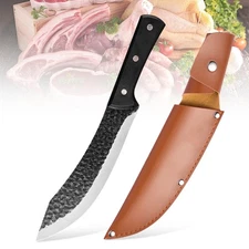 Hand Forged Knife Butcher Knife Meat Chopping Cleaver Kitchen Chef Knives