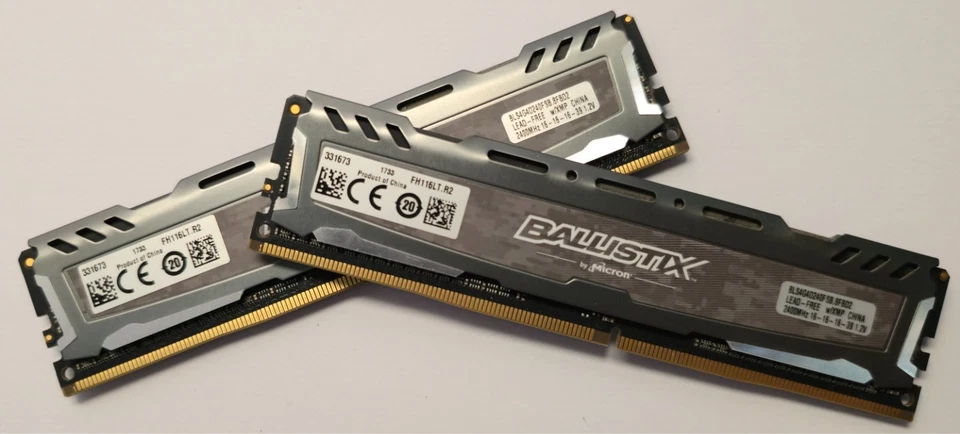 Ballistix Sport 8GB (2x4GB) DDR4 2400MHz RAM BLS4G4D240FSB.8FBD - Image 2 of 2