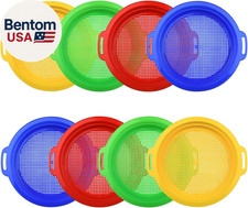 Sand Sifters Sieve for the Beach Sand Toys Red, Blue, Yellow  Green Complete