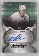2017 Artifacts Lord Stanley's Legacy Signatures Green 3/3 Denis Potvin Auto 1b6