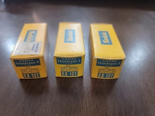 Sealed KODAK Ektachrome-X Color Slide Film EX 127 Exp 1967/1968 Lot Of 3