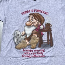 Vintage Disney Grumpy T Shirt One Size Mens Snow White Ships Asap