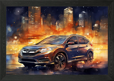 #ad My Honda CRV Framed Wall Art Poster Canvas Print Picture GBP 34.95