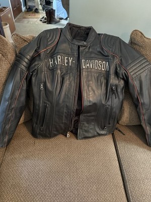 Harley-Davidson Genuine MotorClothes Black Leather Riding Jacket