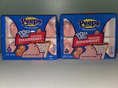 Peeps RARE Strawberry Pop Tart LIMITED EDITION 2 Packs (20 chicks) FRESH (10/26)