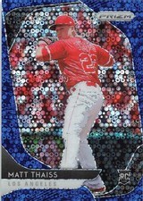 2020 Panini Prizm Quick Pitch Blue Donut Circle /199 Matt Thaiss #68 Rookie RC