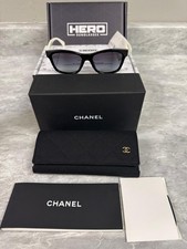 CHANEL  NEW  5484  5484 1656S6  BLACK - WHITE TEMPLES  GRADIENT GRAY