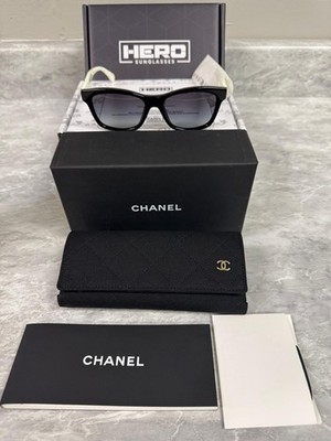 CHANEL | NEW | 5484 | 5484 1656S6 | BLACK - WHITE TEMPLES | GRADIENT GRAY