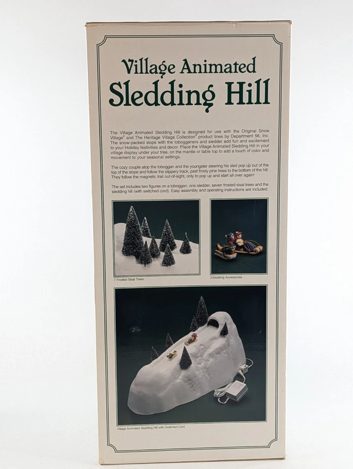 Accesorio de Pueblo de Navidad 1997 Animado Trineo De Colección Departamento 56 **LEER** Foto 2 de 4