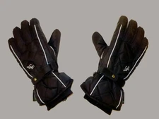 LEKI Arosa S Lady Ski Gloves Black White Women's Size 7.5 2017 New