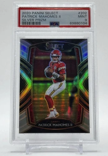 2020 Panini Select Patrick Mahomes Silver Prizm PSA 9 Chiefs